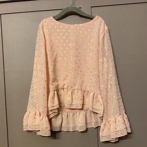 Girls Mayoral Pink Blouse - Size 10 (140cm)